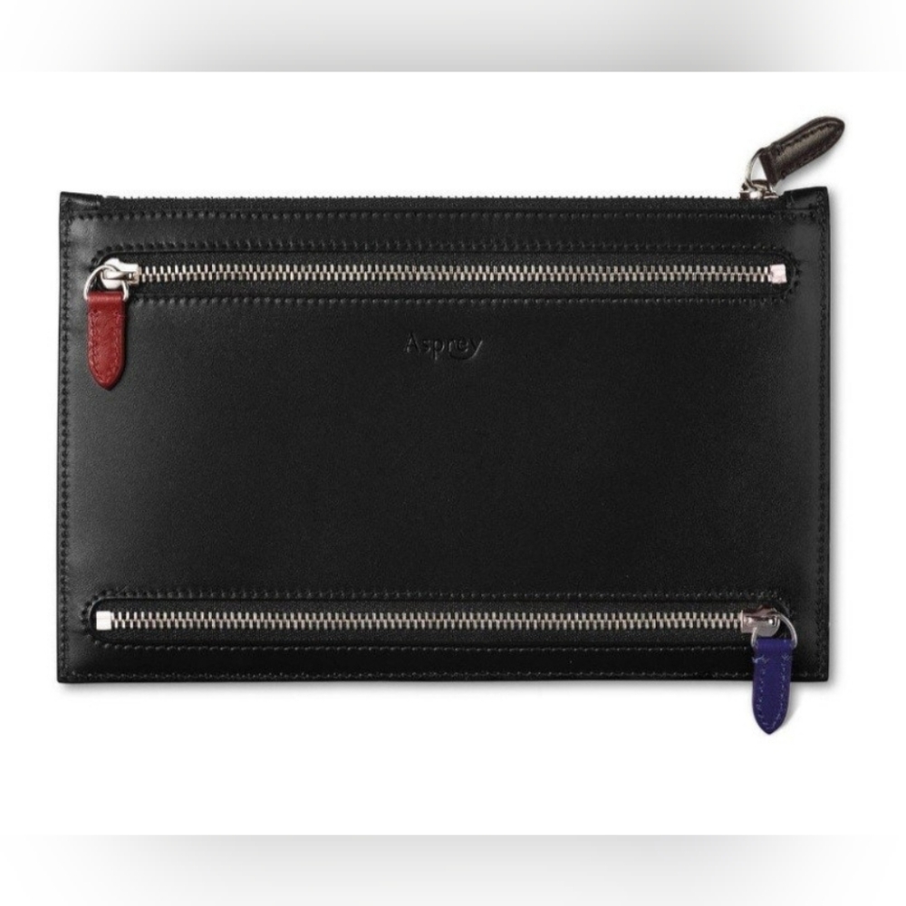 HANOVER MULTI ZIP CASE IN SADDLE LEATHER